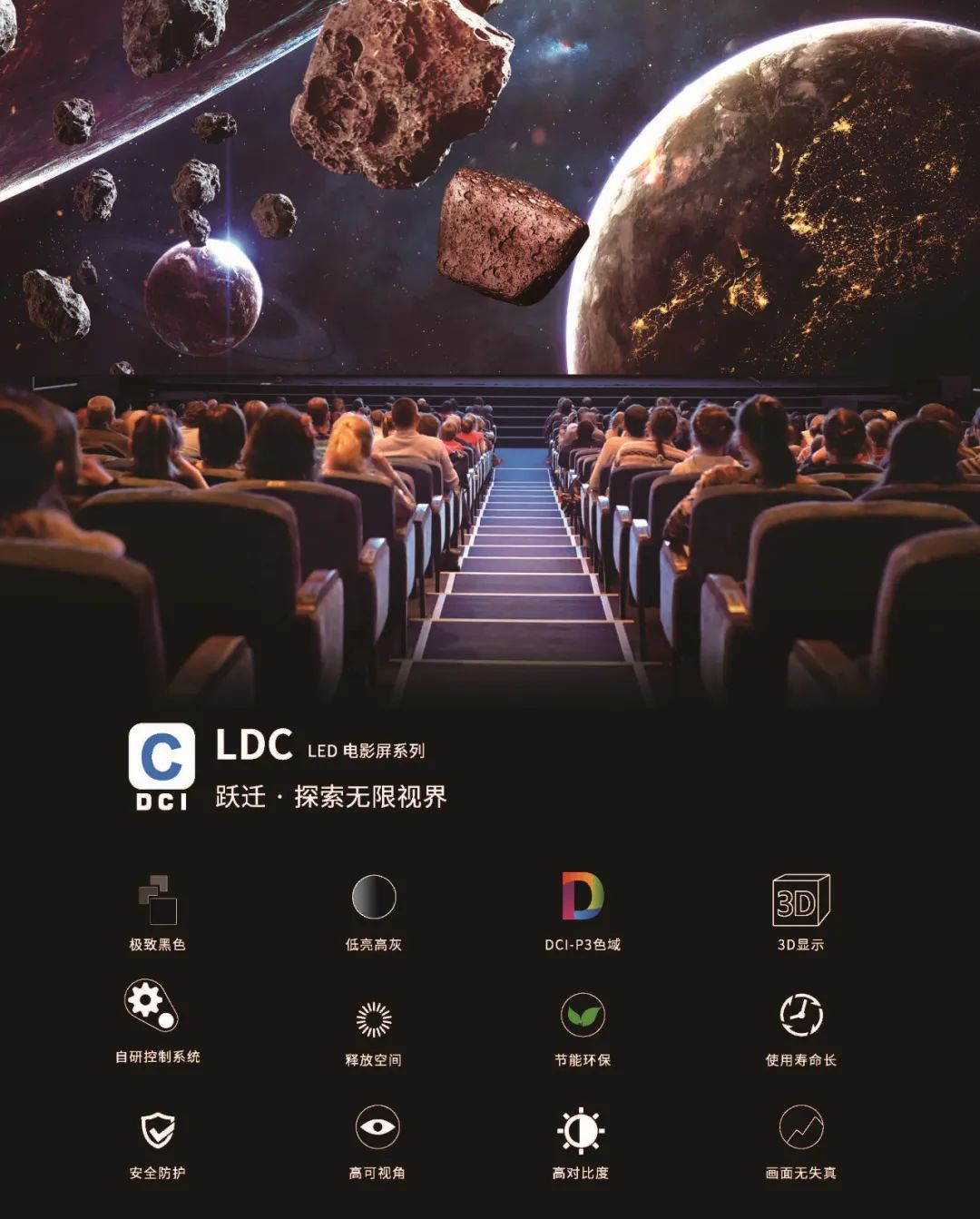 “自研+合作”全面开花，太阳成集团tyc122cc成业内LED电影屏通过DCI认证最多企业